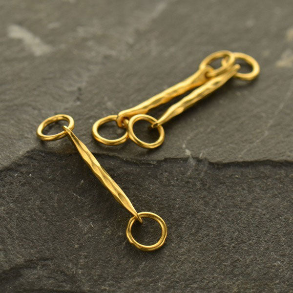 Small Hammered Bar Link