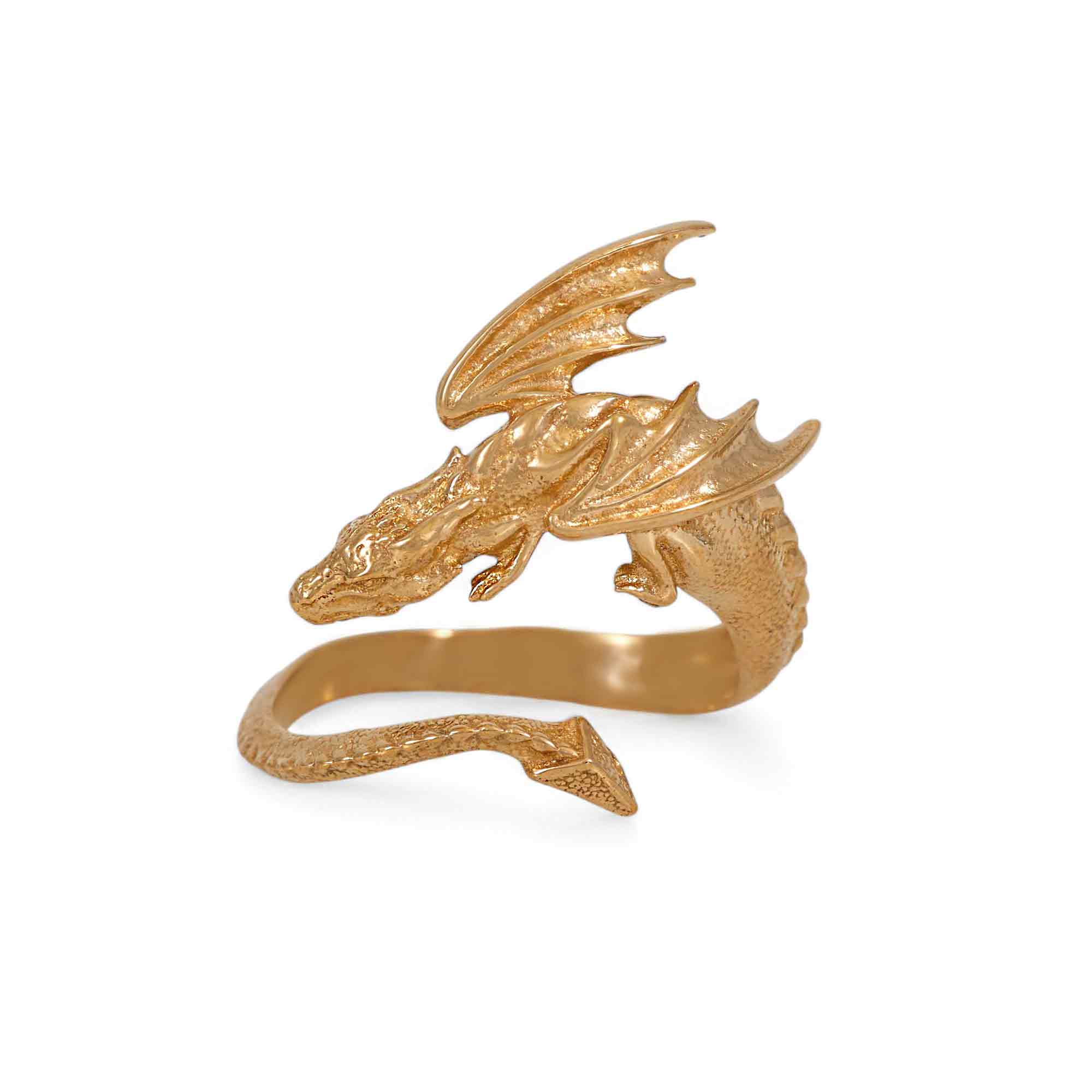 Bronze Adjustable Dragon Ring- Poppies Jewelry