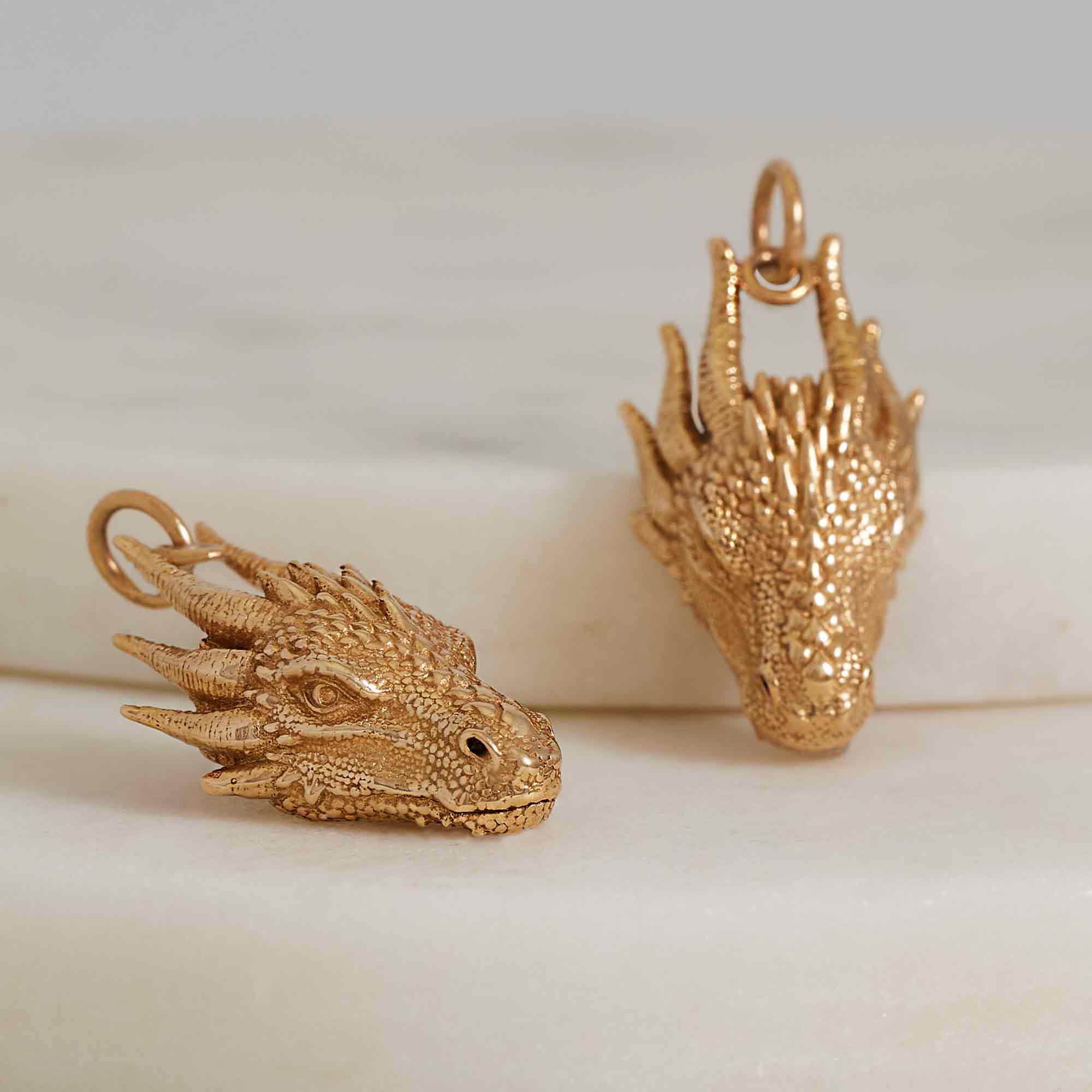 Sterling Silver Dragon Head Charm