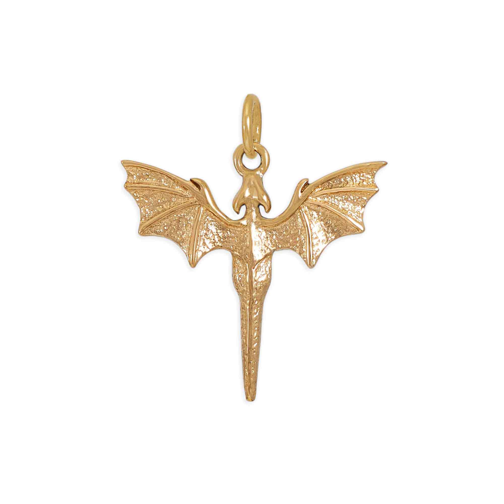 Sterling Silver Flying Dragon Charm