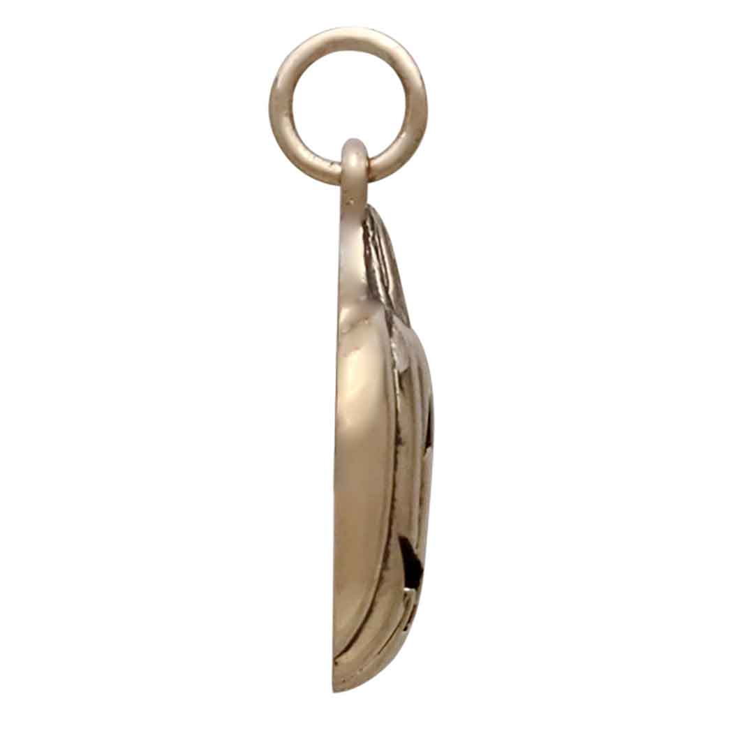 Bronze Jack o Lantern Charm - Poppies Jewelry