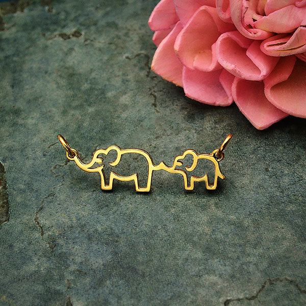 Mama and Baby Elephant Festoon