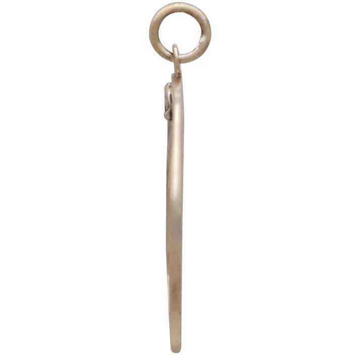 Bronze Moon Pendant with All Seeing Eye