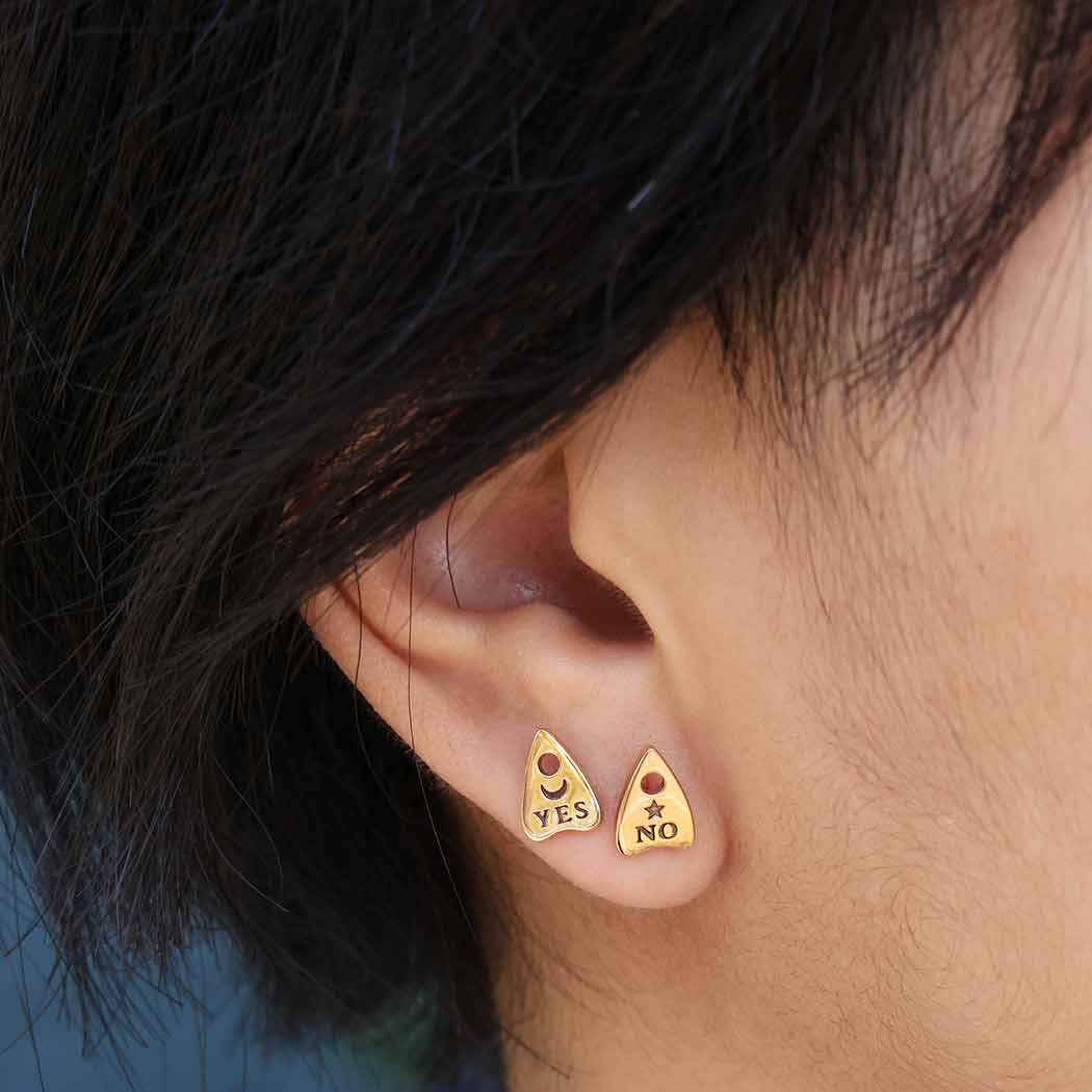 Bronze Ouija Post Earrings - Poppies Jewelry