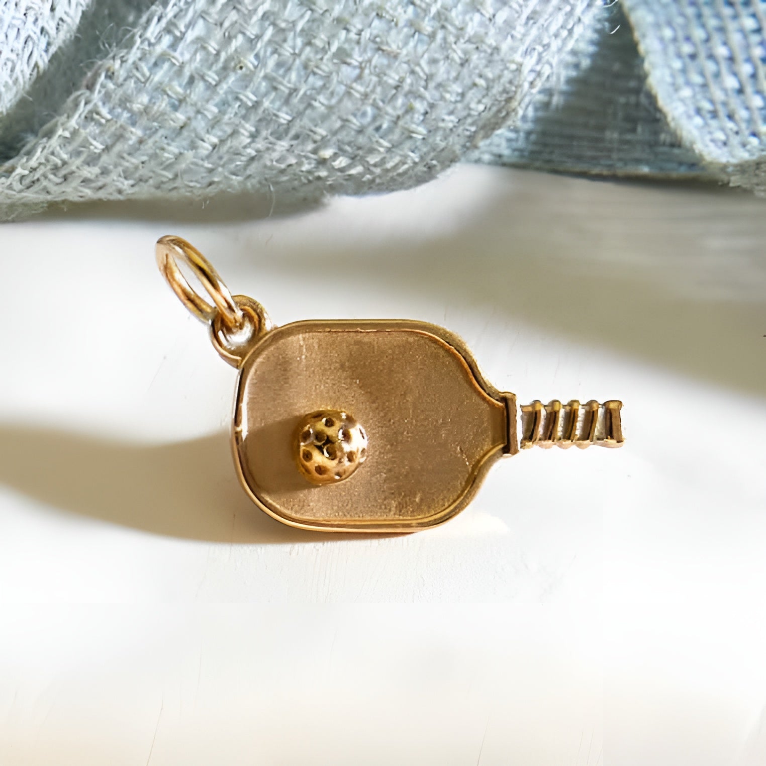 Pickleball Paddle and Ball Charm