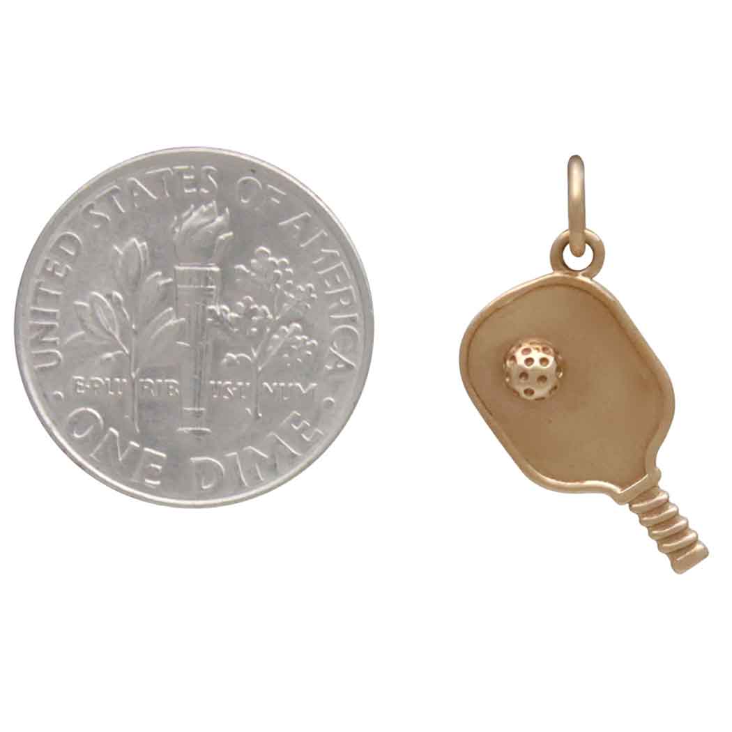 Pickleball Paddle and Ball Charm