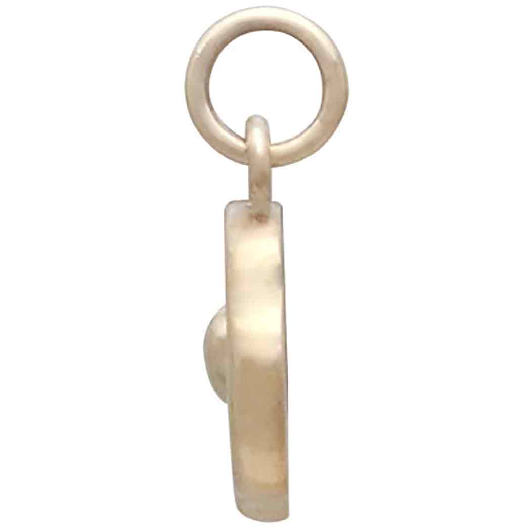 Bronze Wax Seal Heart Charm - Tia Tynette Designs