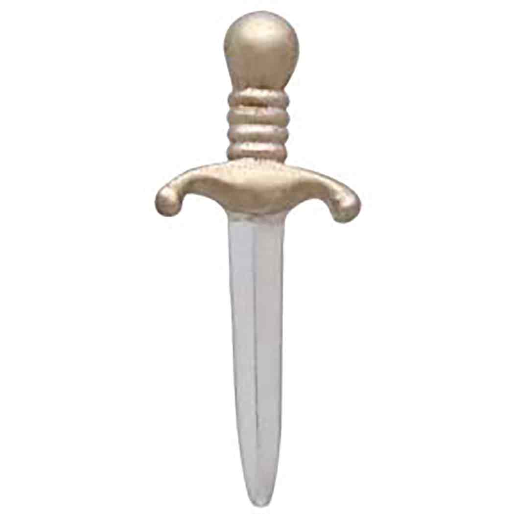Mixed Metal Mini Dagger Post Earrings - Poppies Jewelry