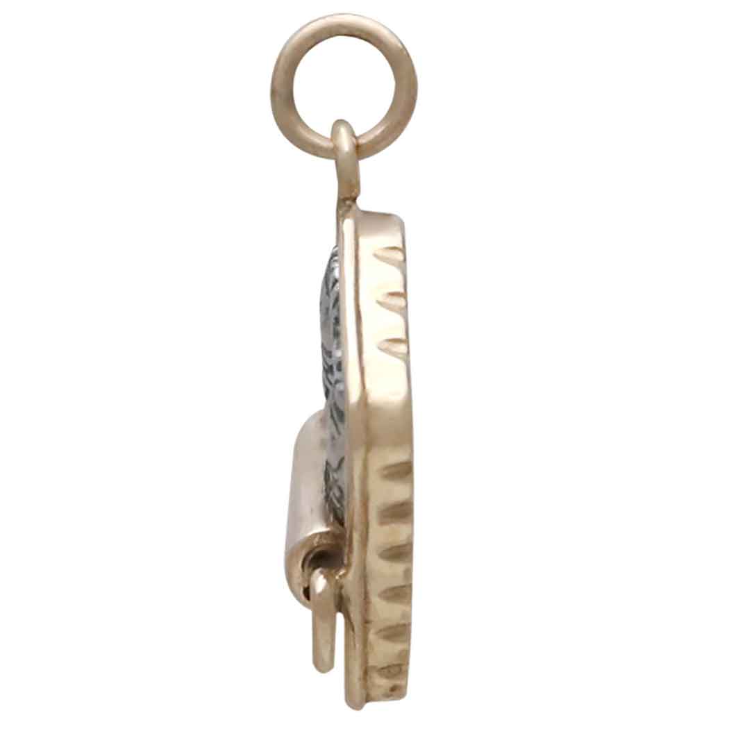 Mixed Metal Sardine Can Charm - Poppies Jewelry