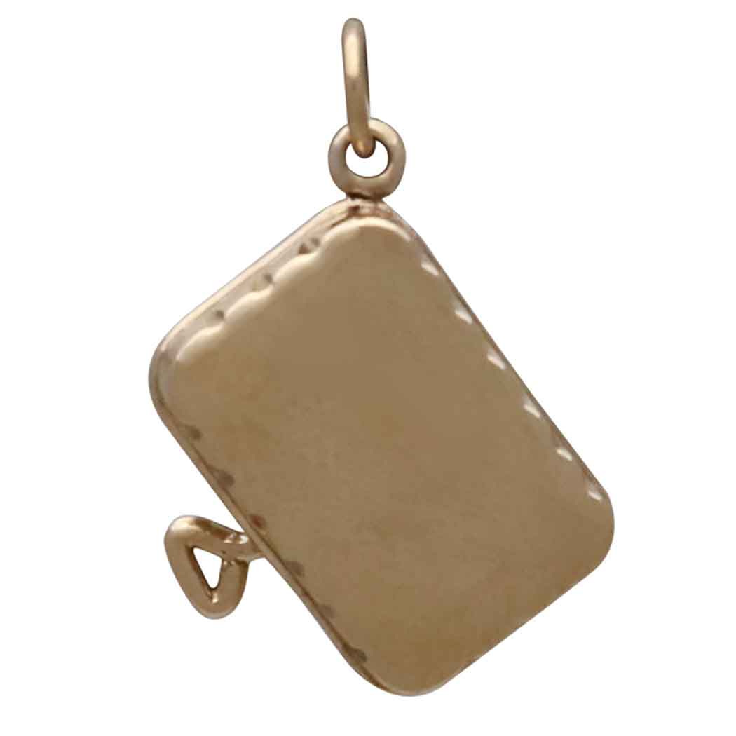 Mixed Metal Sardine Can Charm - Poppies Jewelry