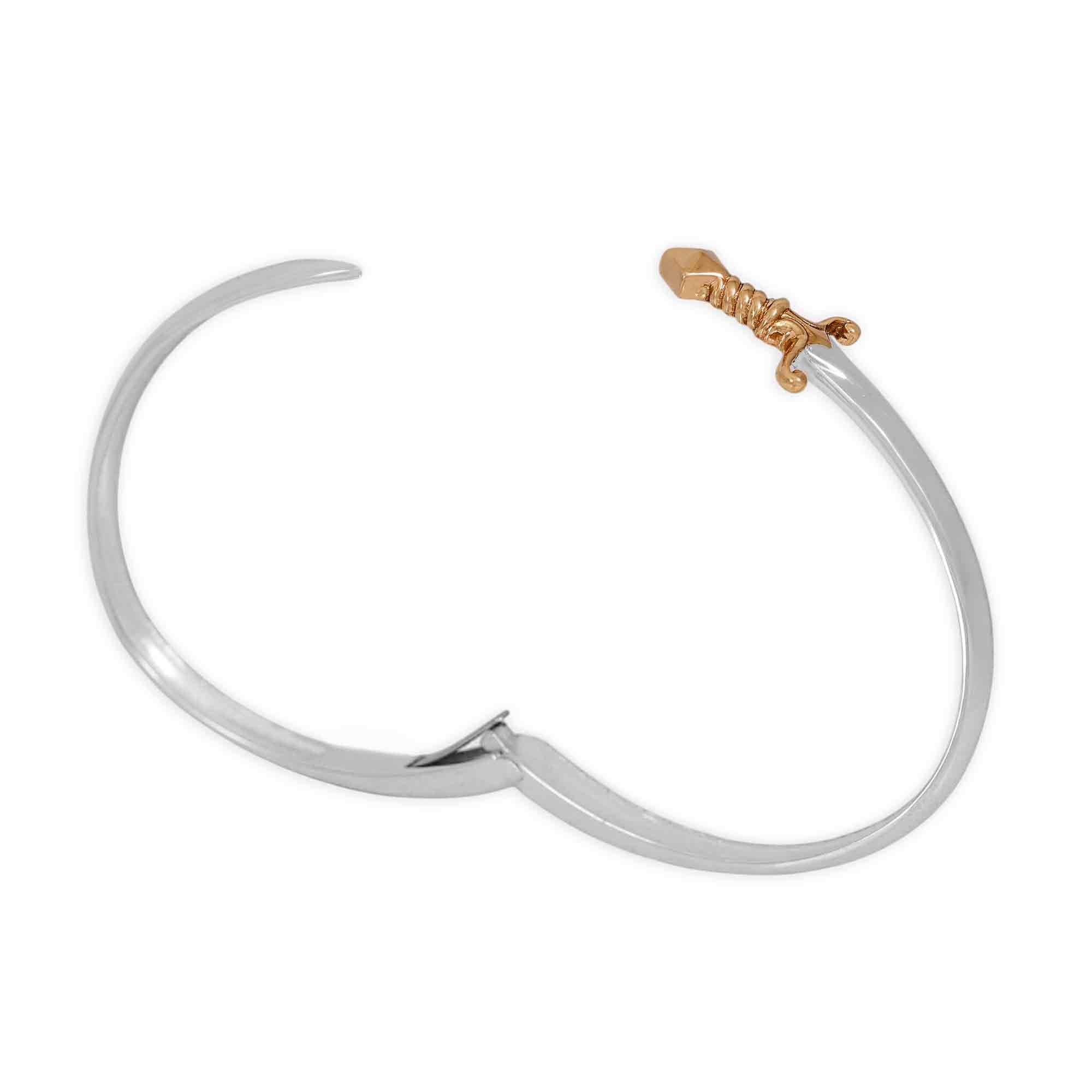 Mixed Metal Sword Bracelet