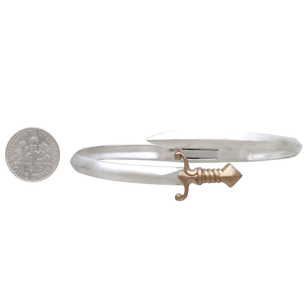 Mixed Metal Sword Bracelet