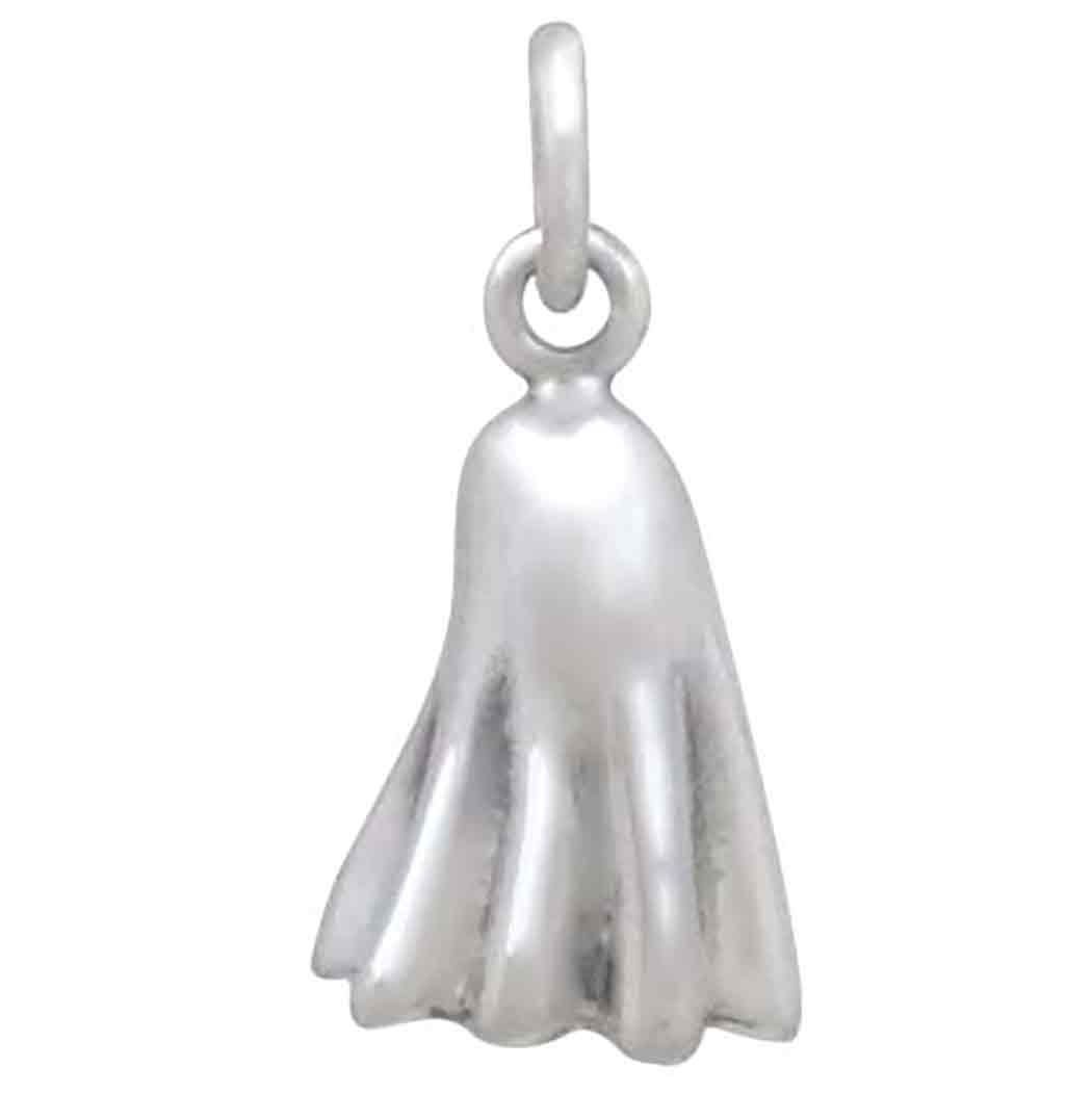 Sterling Silver 3D Ghost Charm - Poppies Jewelry