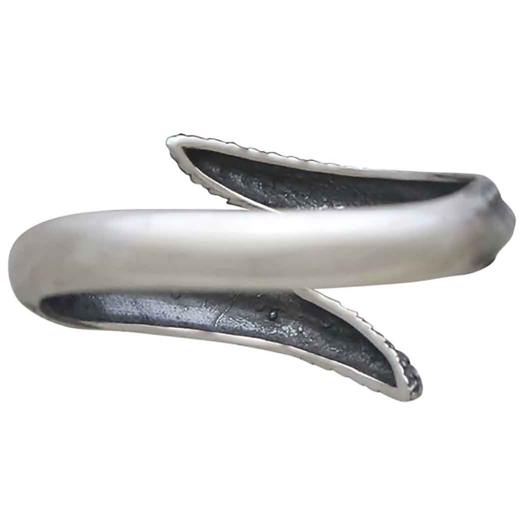 Sterling Silver Adjustable Dragon Scale Ring