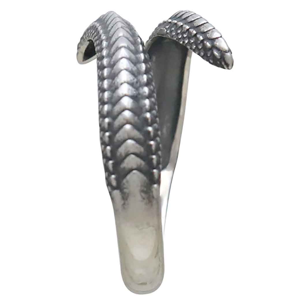 Sterling Silver Adjustable Dragon Scale Ring