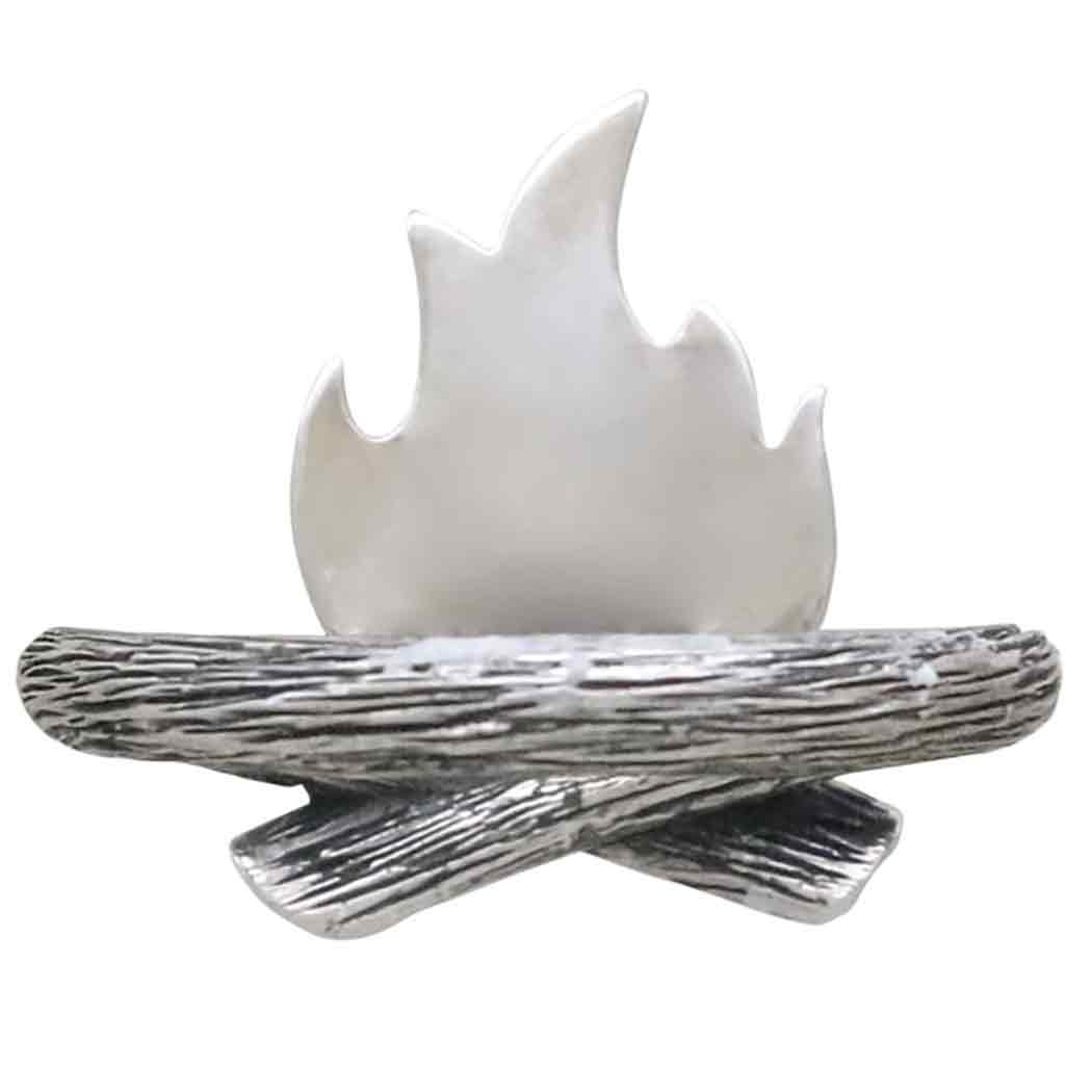 Sterling Silver and Bronze Campfire Ring - Poppies Jewelry