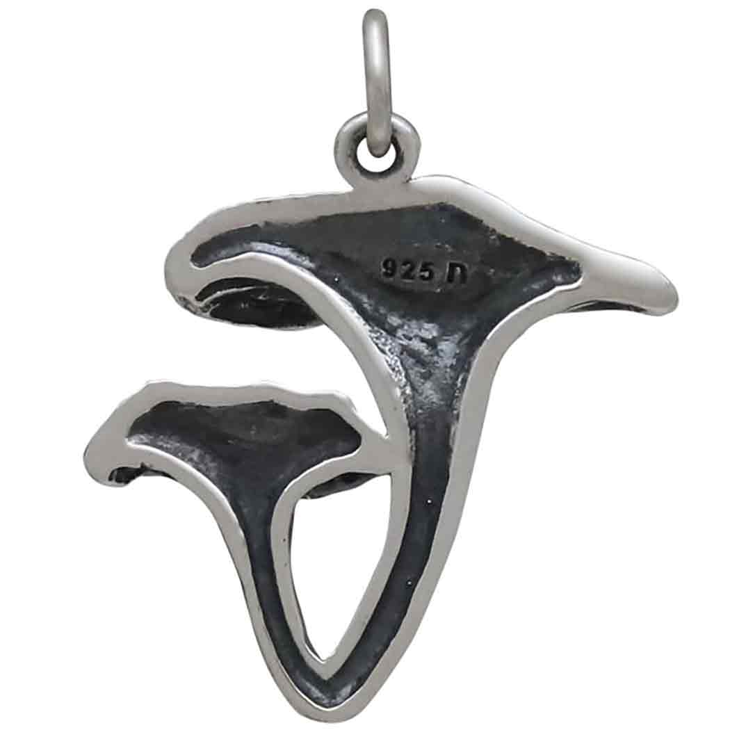 Sterling Silver Chanterelle Mushroom Pendant - Tia Tynette Designs