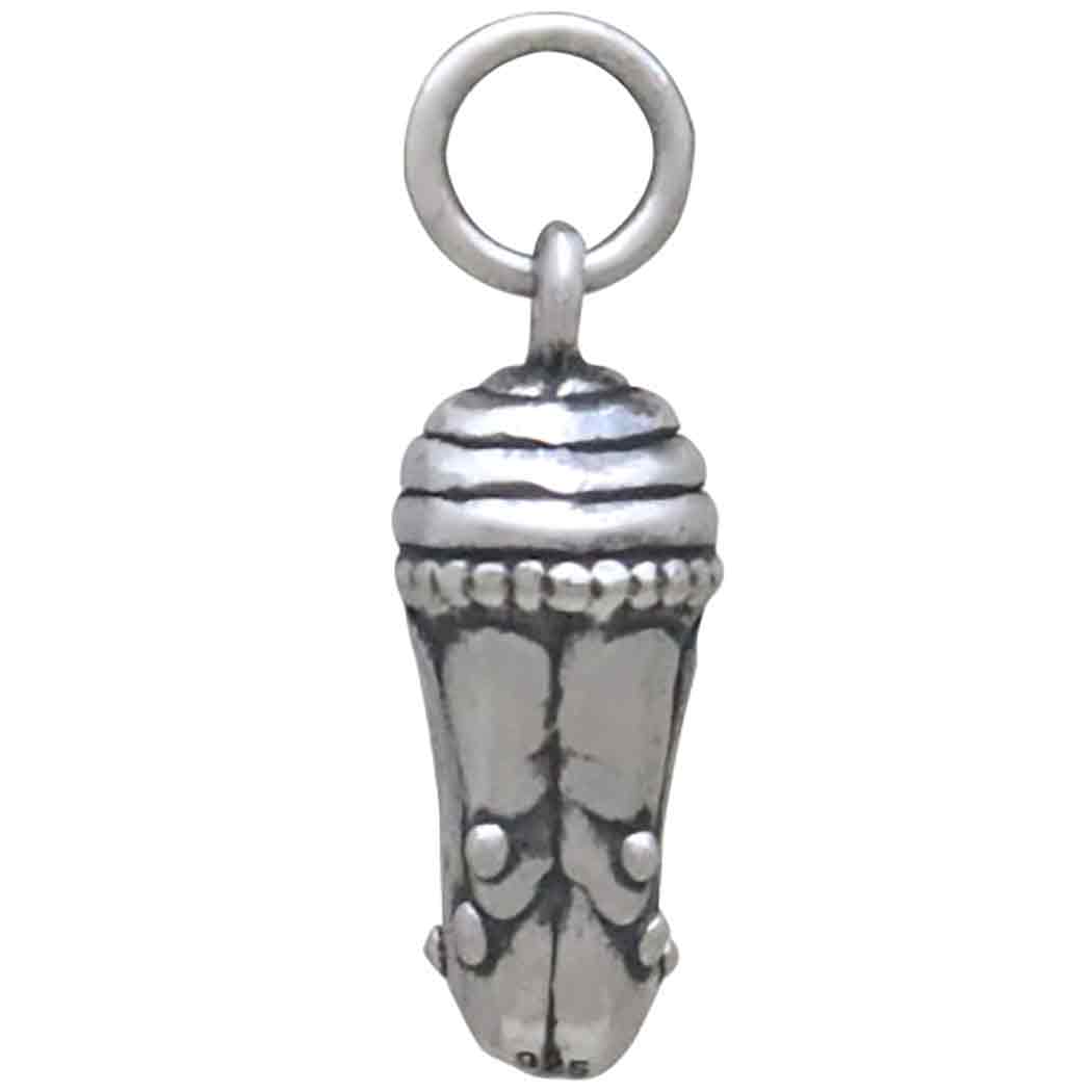 Sterling Silver Chrysalis Charm - Poppies Jewelry