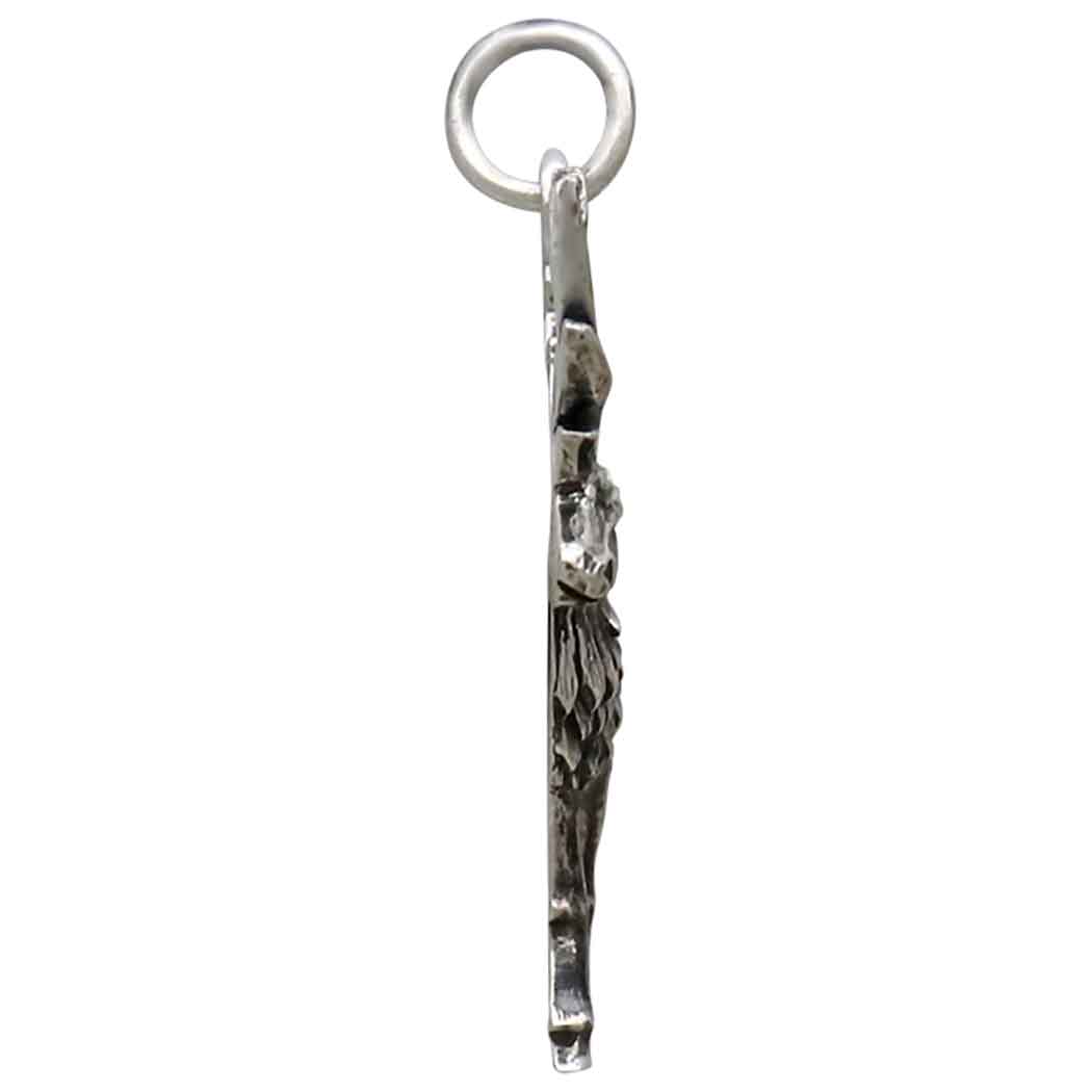 Sterling Silver Dimensional Elk Charm