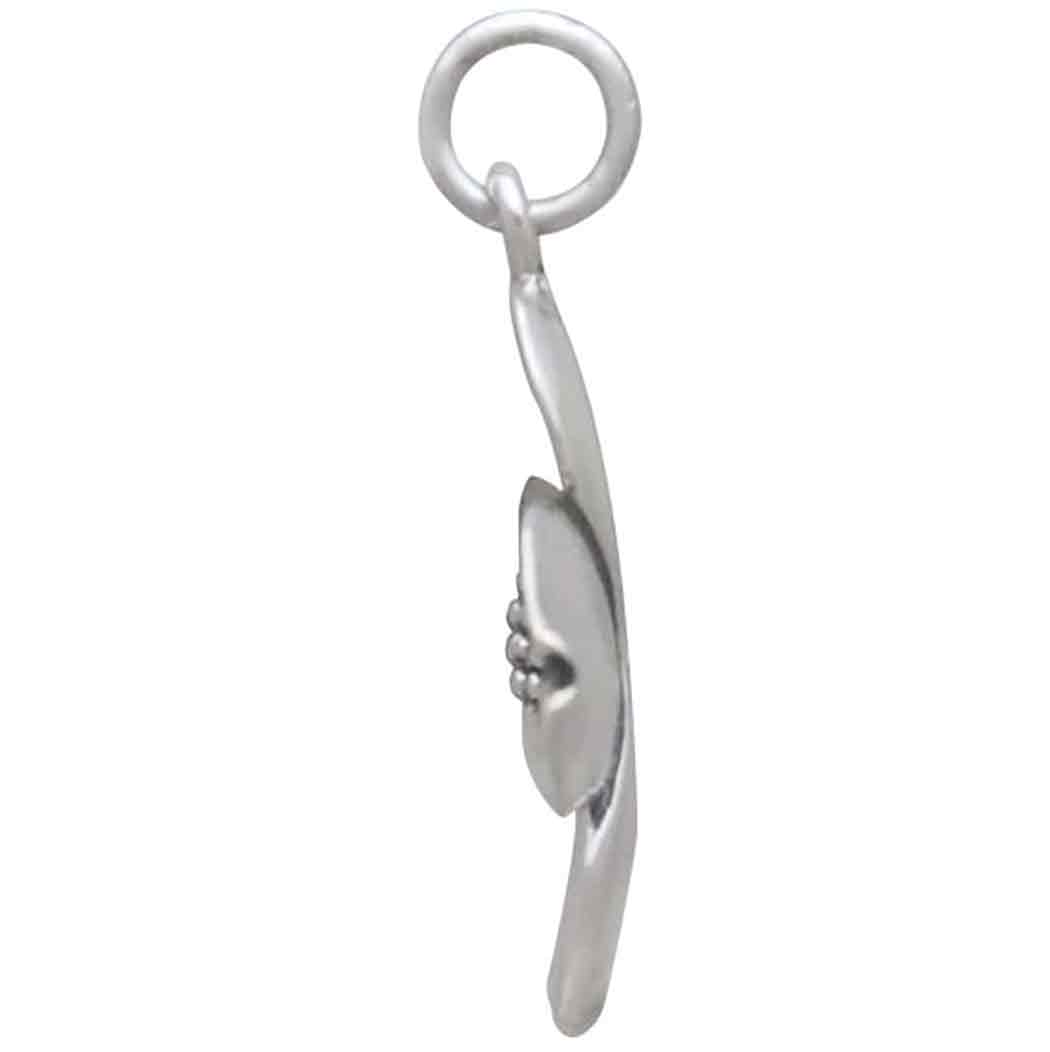 Sterling Silver Dogwood Flower Charm - Poppies Jewelry