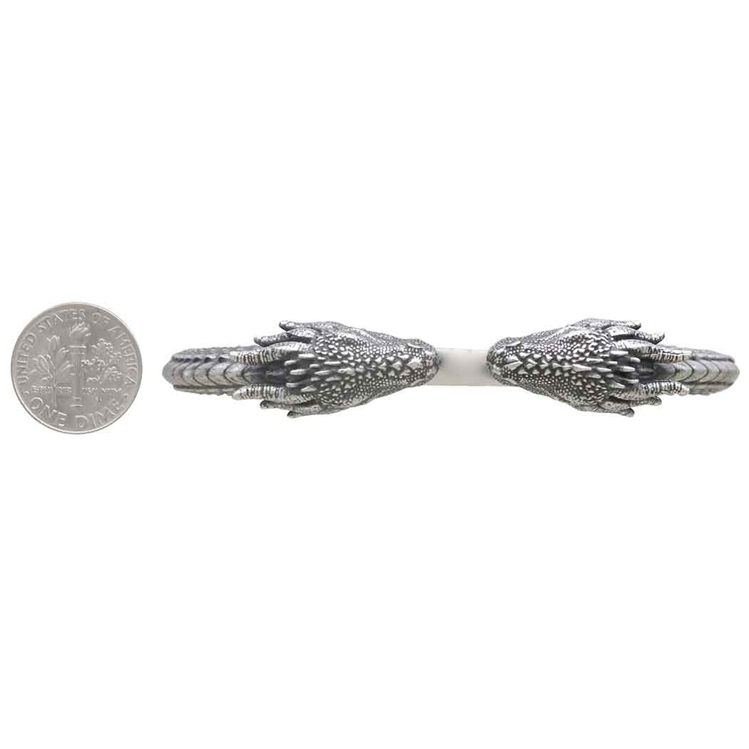 Sterling Silver Dragon Cuff Bracelet - Poppies Jewelry