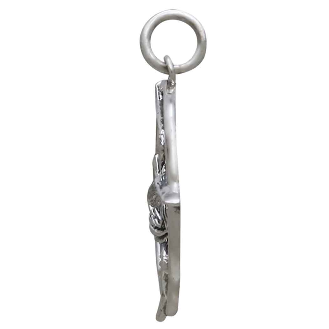 Sterling Silver Flying Heron Charm