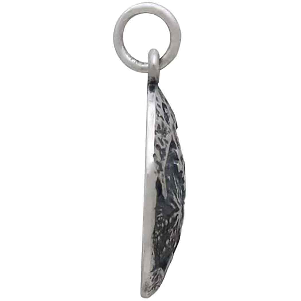 Sterling Silver Full Moon Pendant