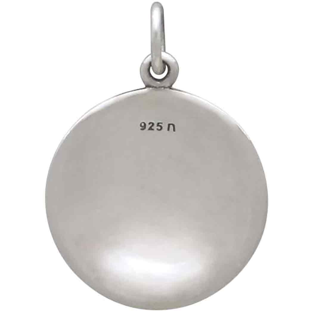 Sterling Silver Full Moon Pendant