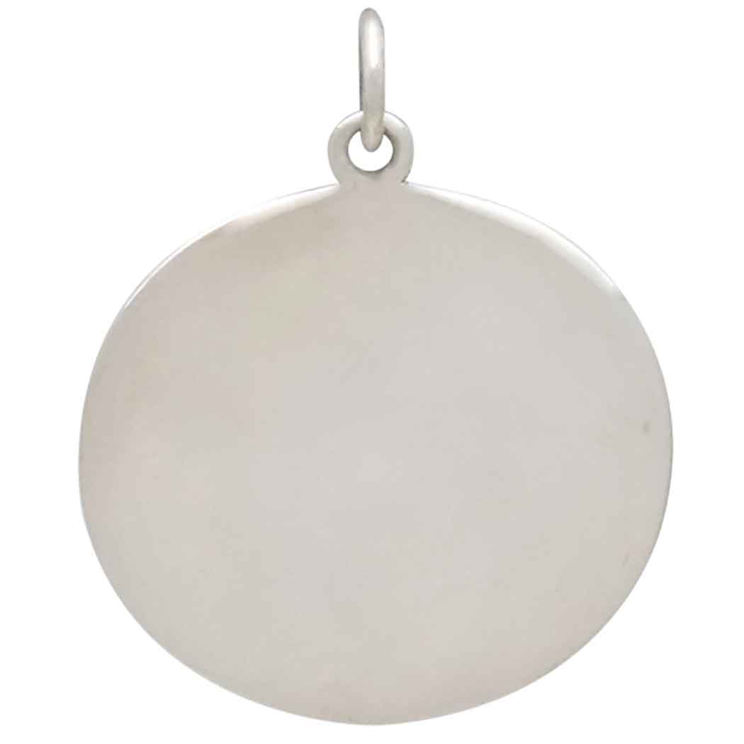 Sterling Silver Goddess Athena Coin Pendant - Poppies Jewelry