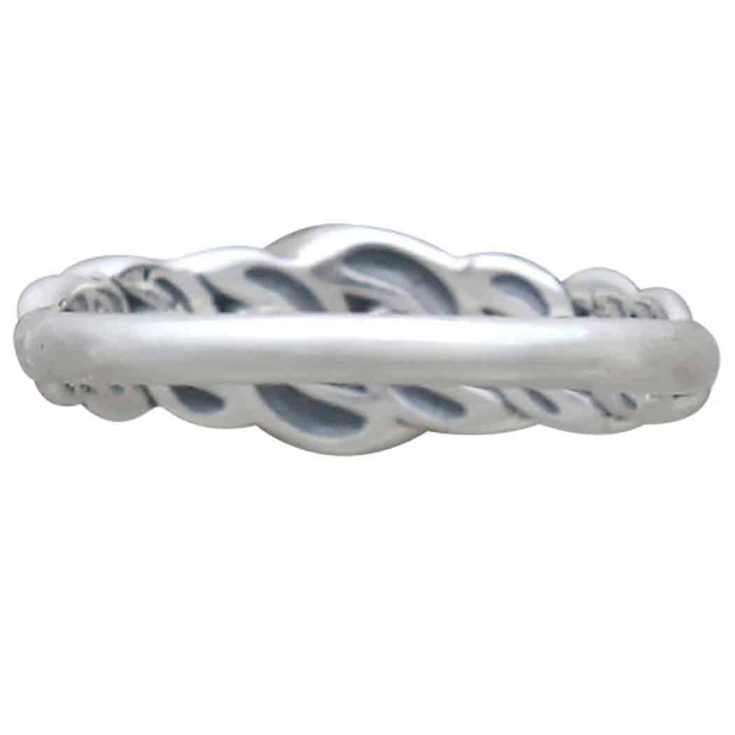 Sterling Silver Graduated Chain Link Ring - Poppies Jewelry