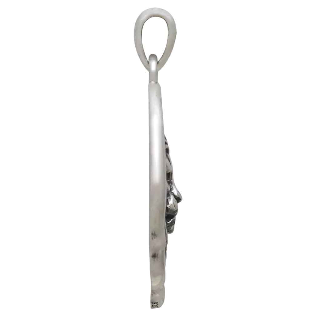Sterling Silver Lion Pendant - Poppies Jewelry