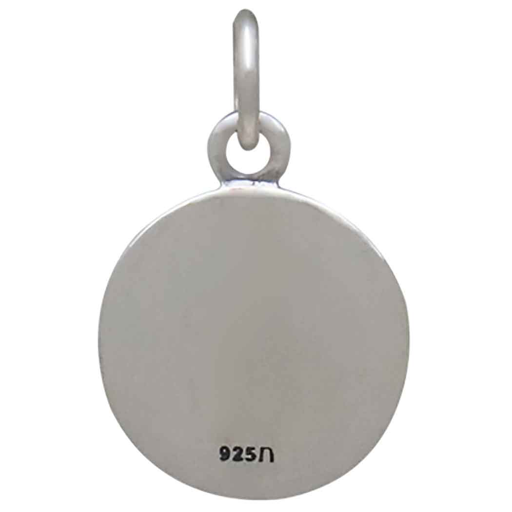 Sterling Silver Lucky 7 Coin Charm - Poppies Jewelry