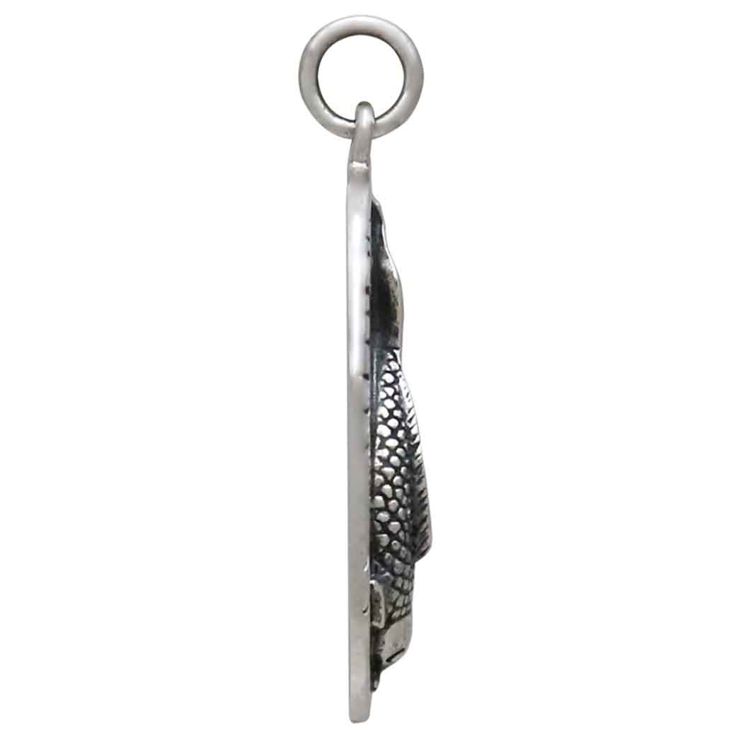 Sterling Silver Lucky Koi Pendant - Poppies Jewelry