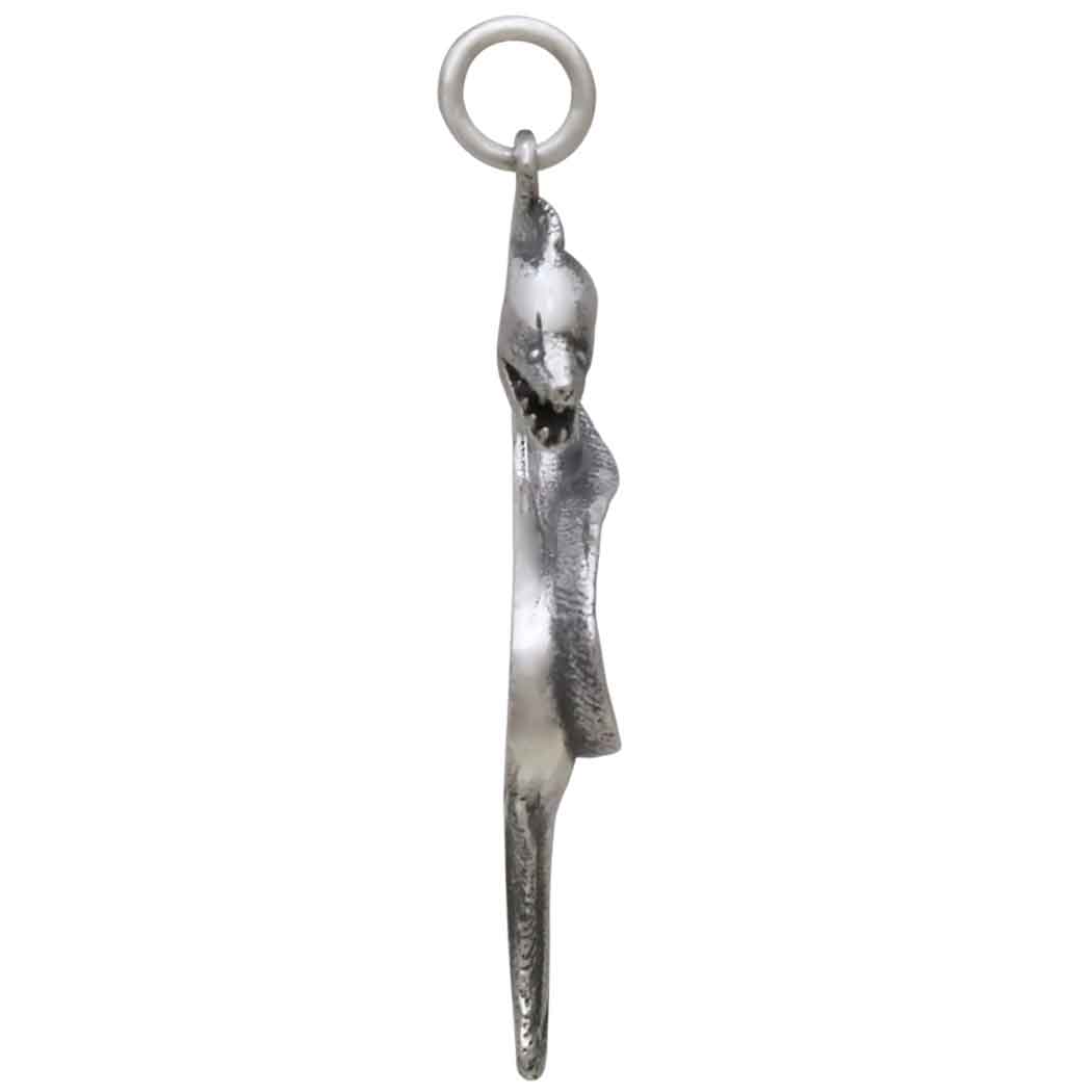 Sterling Silver Moray Eel Pendant - Poppies Jewelry