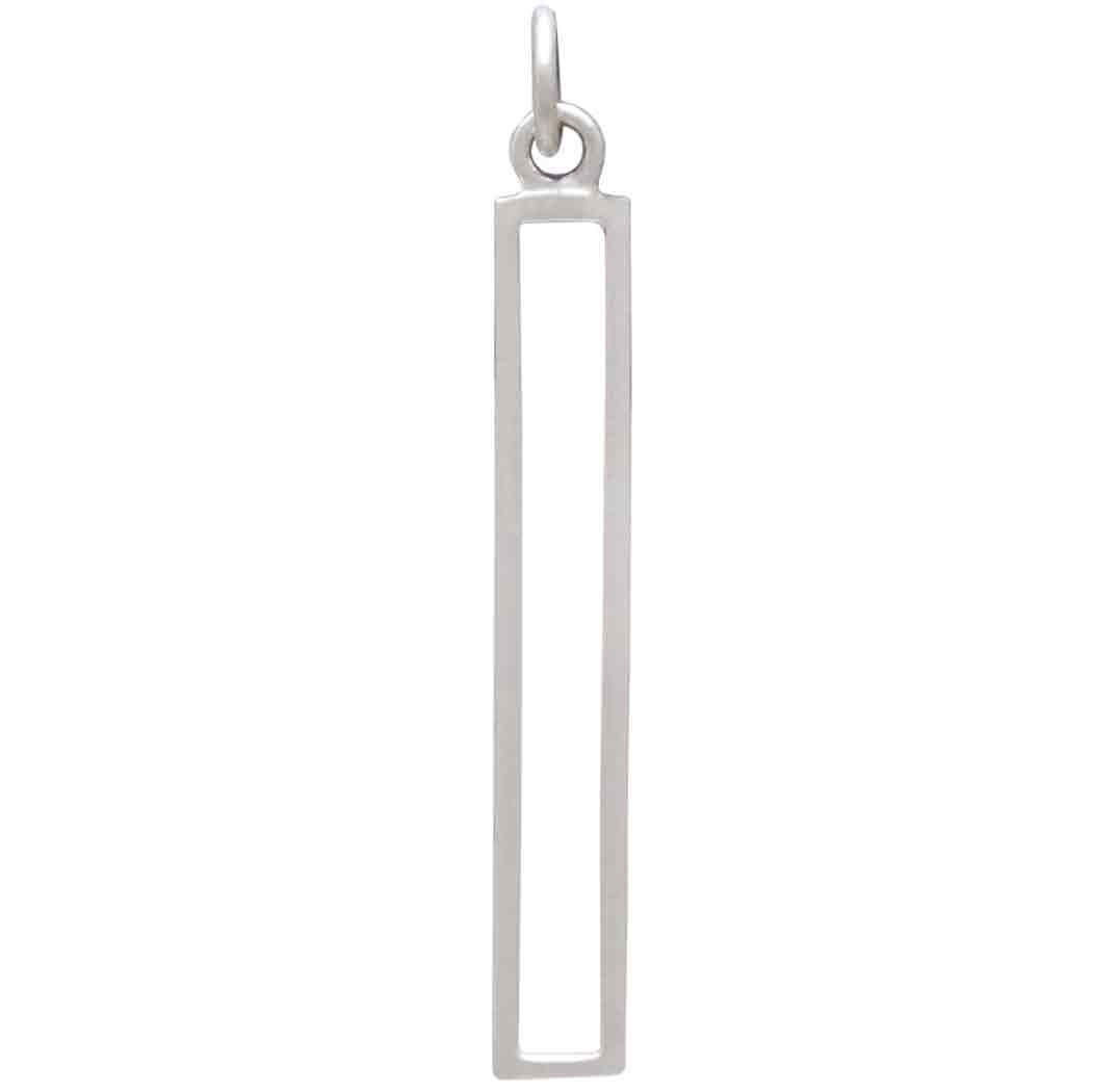 Sterling Silver Openwork Rectangle Link - Poppies Jewelry