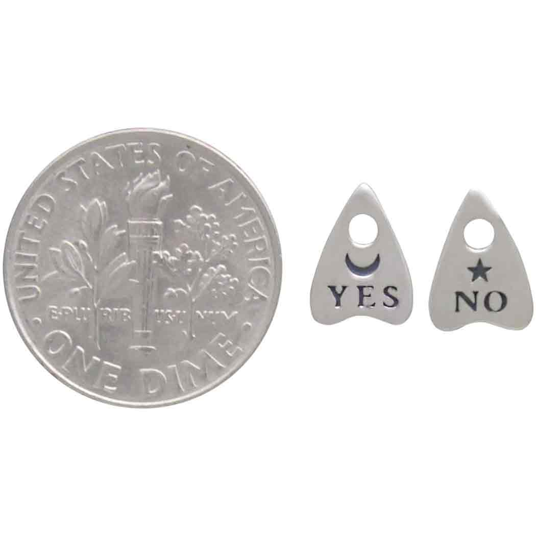 Sterling Silver Ouija Post Earrings - Poppies Jewelry