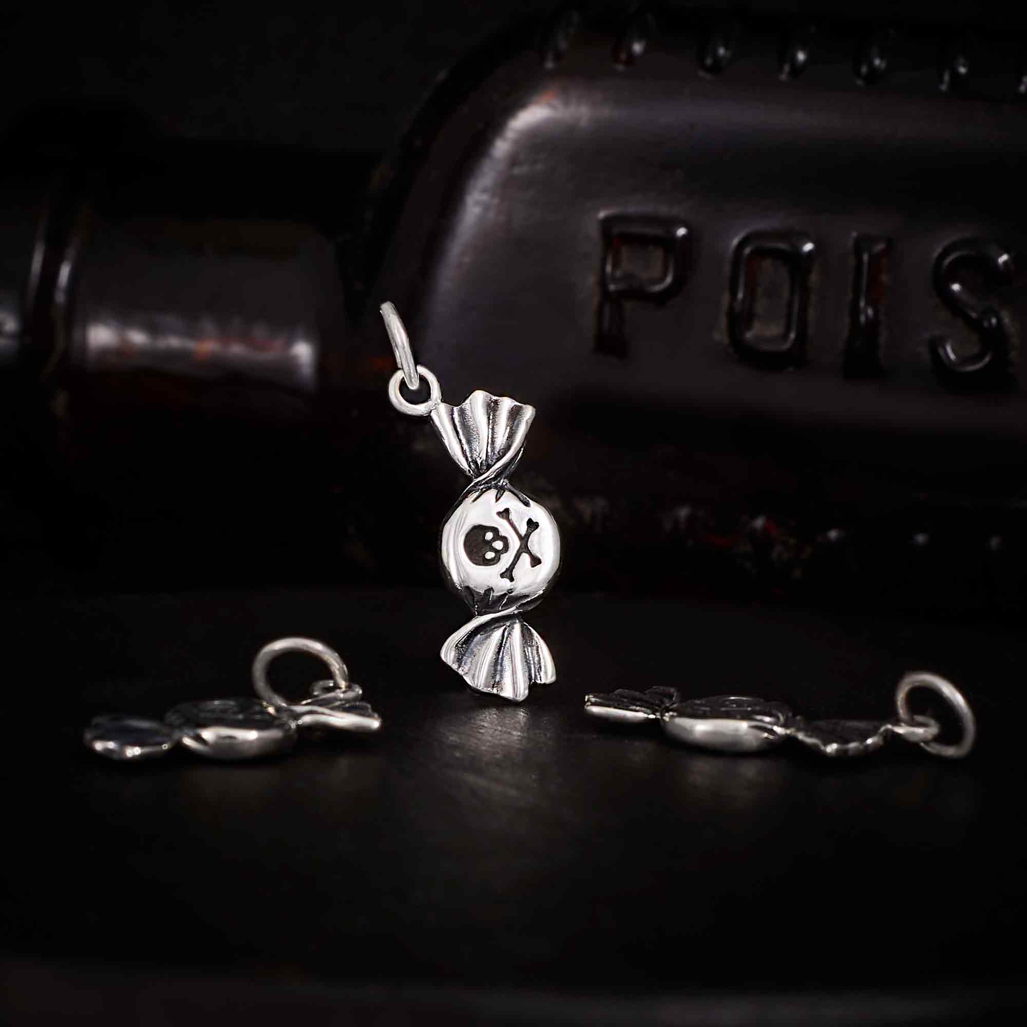 Sterling Silver Poison Candy Charm
