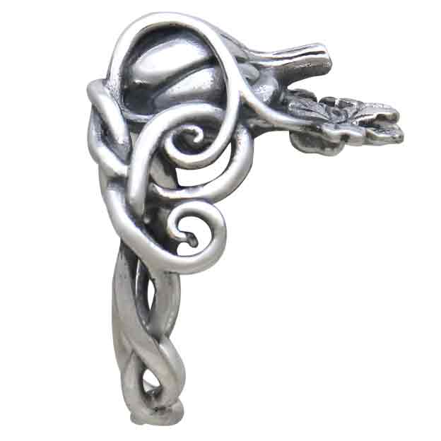 Sterling Silver Pumpkin Vine Ring - Poppies Jewelry