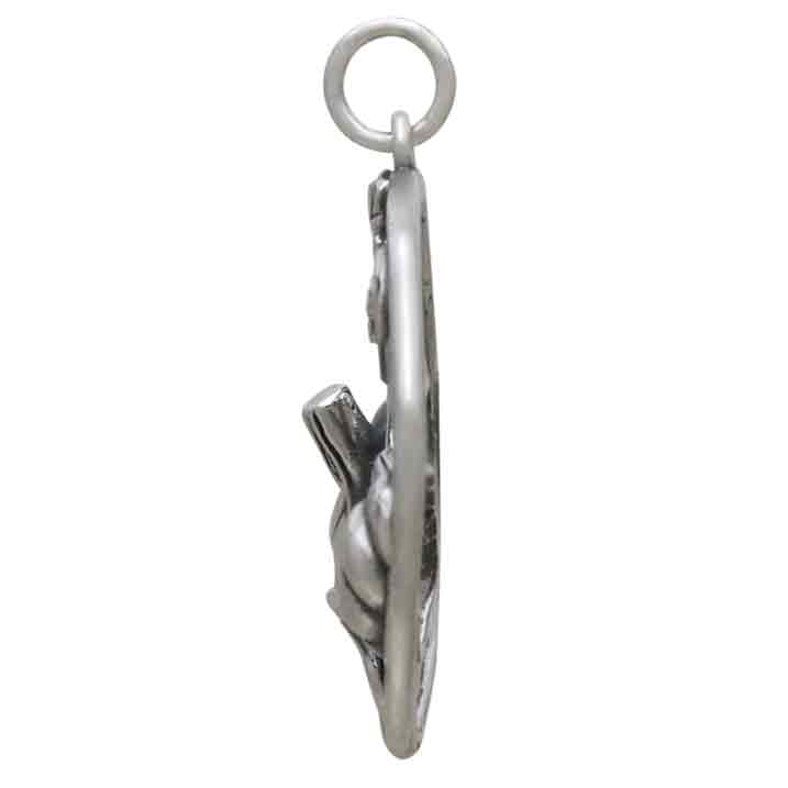 Sterling Silver Pumpkins with Vine Pendant