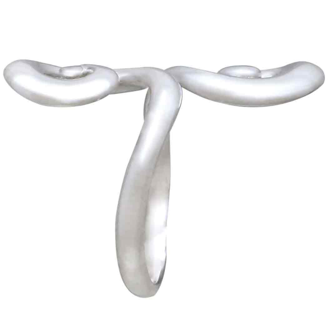Sterling Silver Swirl Adjustable Ring - Poppies Jewelry