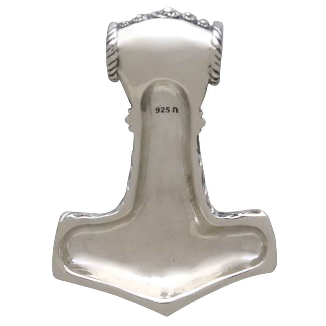 Sterling Silver Thor’s Hammer Pendant - Poppies Jewelry