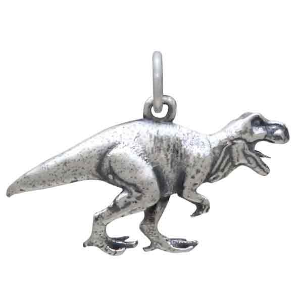 Sterling Silver T-Rex Dinosaur Charm