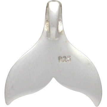 Sterling Silver Whale Tail Charm