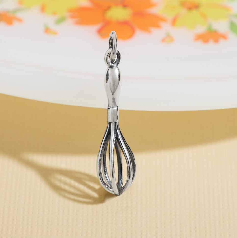 Sterling Silver Whisk Charm - Tia Tynette Designs