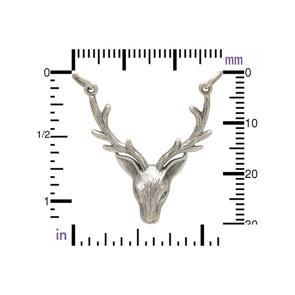 Realistic Stag Head Pendant Festoon