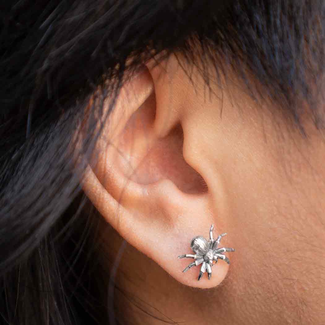 Spider Post Sterling Silver Earrings