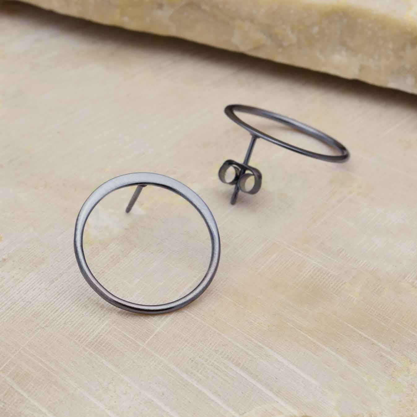 Open Circle Post Earrings