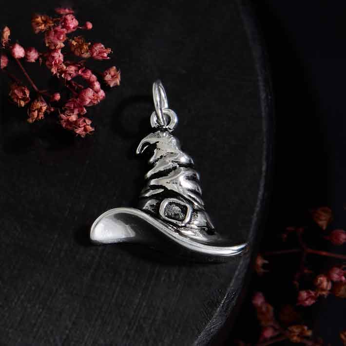 Witch Hat Sterling Silver Charm