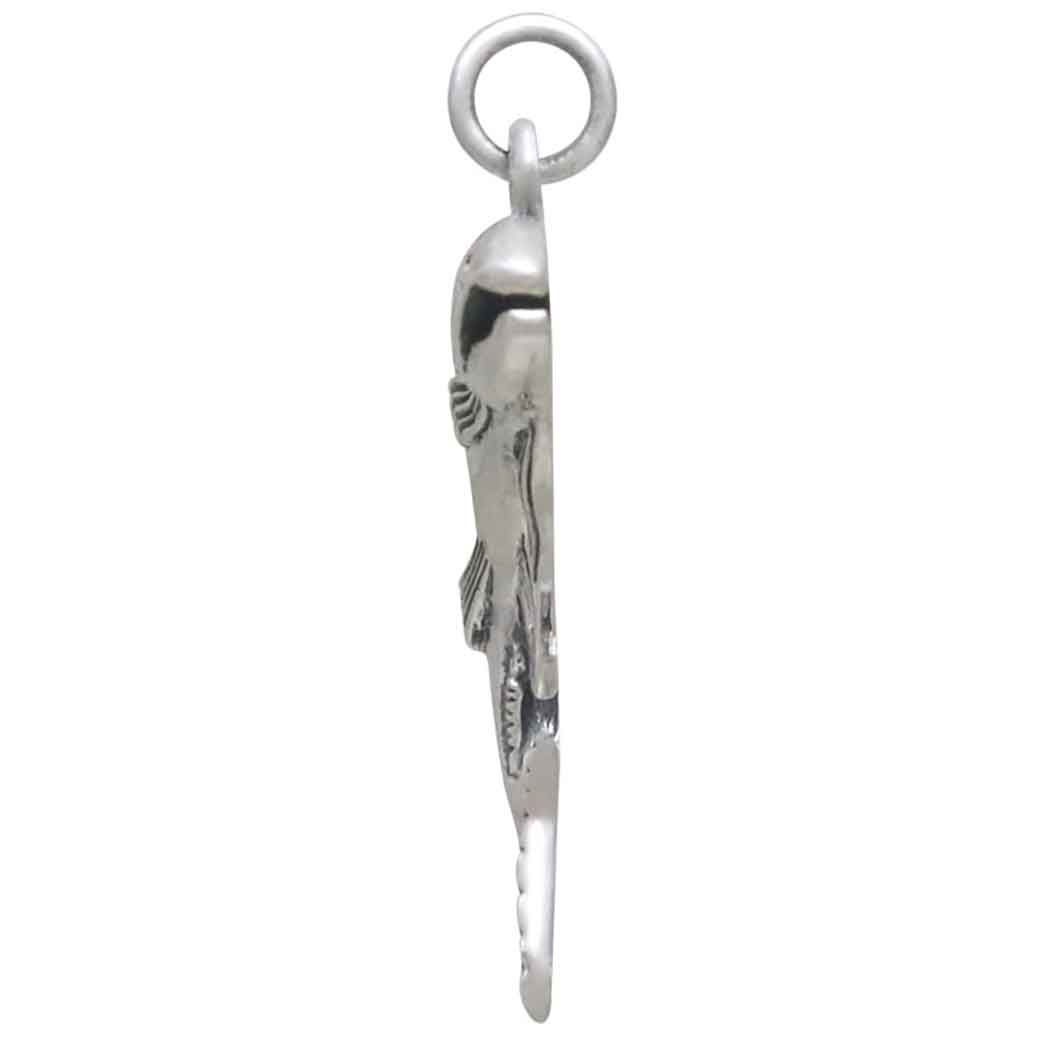 Sterling Silver Salmon Charm - Poppies Beads N' More