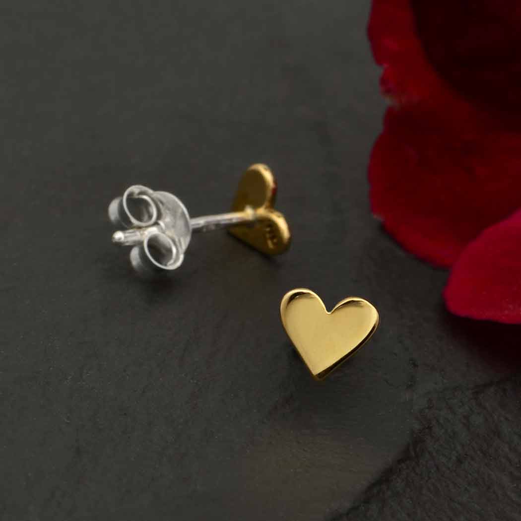 Tiny Heart Post Earrings
